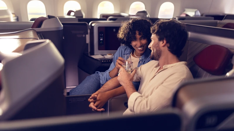 Cabina Premium Business de Latam Airlines. Foto: Latam